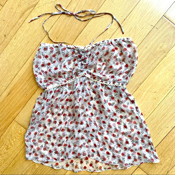 FROSTFRENCH Sexy Chiffon Cami Top- Sz M - Picture 2 of 6